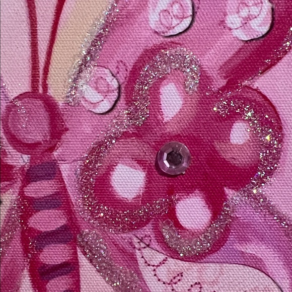 Beautiful 3 Butterflies Canvass Wall Art - Picture 9 of 11